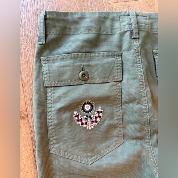 The Great Embroidered The Slouch Army Pant Size 26 - Picture 8 of 8